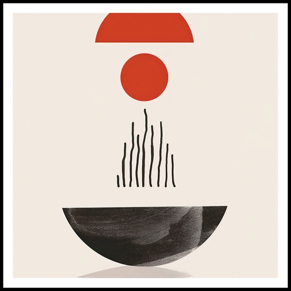 Plakat 80x80cm Półokrągła Forma zdjęcie 3