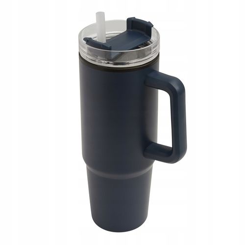 KUBEK TERMICZNY Z UCHWYTEM 900 ml ze słomką duży do auta Kubek na wodę kawę na Arena.pl