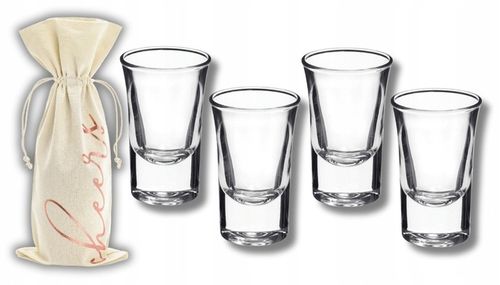 Kieliszki oszukane 15ml zestaw Znakomite Wesele ślub grube dno Młodzi na Arena.pl