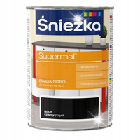 ŚNIEŻKA SUPERMAL EMALIA NITRO DO DREWNA I METALU N505 CZARNY 0.8L