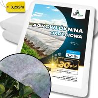 WŁÓKNINA BIAŁA 3,2X5M 30G OTULINA DO OGRODU OKRYCIOWA WIOSENNA FLIZELINA