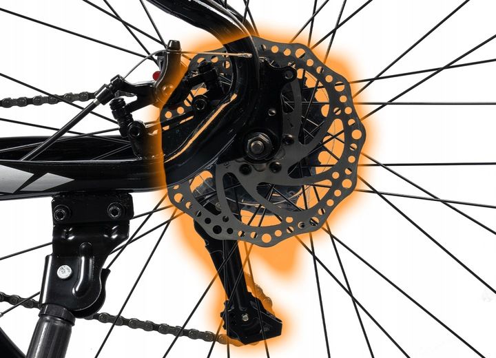 ROWER GÓRSKI MTB MANETKI 21 BIEGÓW 2 TARCZE RAMA 15" KOŁA 26" NÓŻKA zdjęcie 1