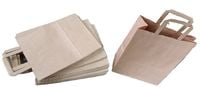 torebka papierowa z uszami 25szt szara 25 x 15 x 32 cm    3826