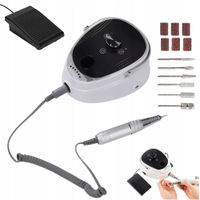 2X ELEKTRYCZNY PILNIK DO PAZNOKCI 35000RPM ZESTAW DO MANICURE PEDICURE 220V