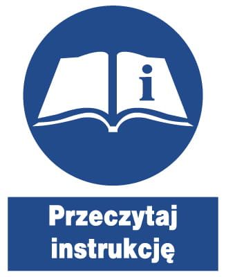 ZNO-26 ZNAK BHP nakazu - przeczytaj instrukcję ! zdjęcie 2