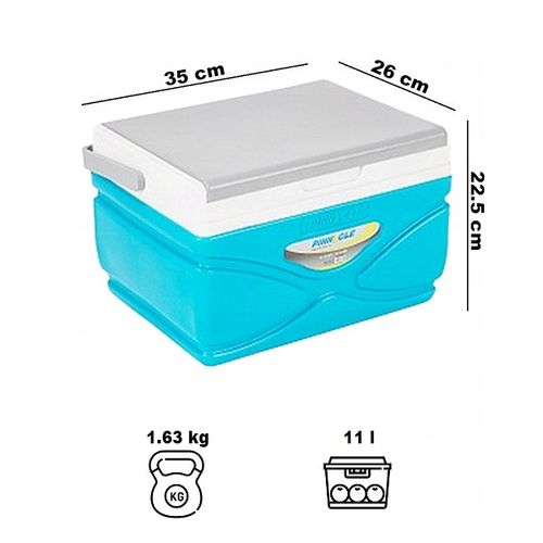 Lodówka turystyczna Pinnacle TPX 8001 Prudence 11L Turkusowa na Arena.pl