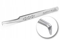 Pęseta do przedłużania rzęs ET15 MINI Stars PLATINUM szara