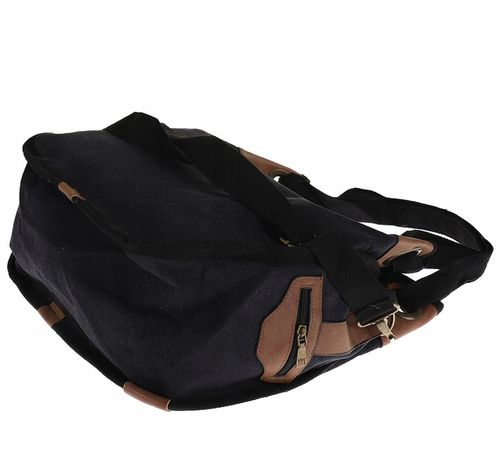 Torebka damska duża pojemna worek na ramię shopper listonoszka z208 Czarna na Arena.pl