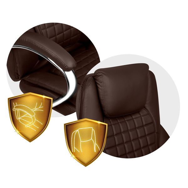 Fotel biurowy Sofotel Batory - kasztanowy zdjęcie 8