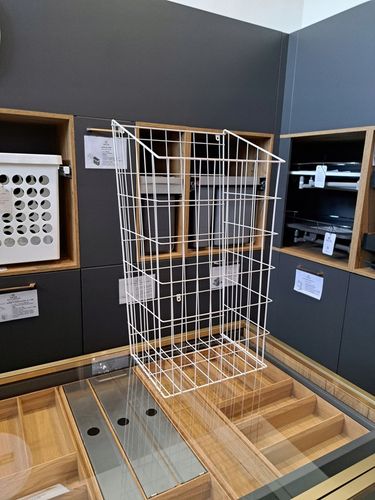 Uchylny kosz na bieliznę pranie do szafki 40 biały ścięty Rejs na Arena.pl