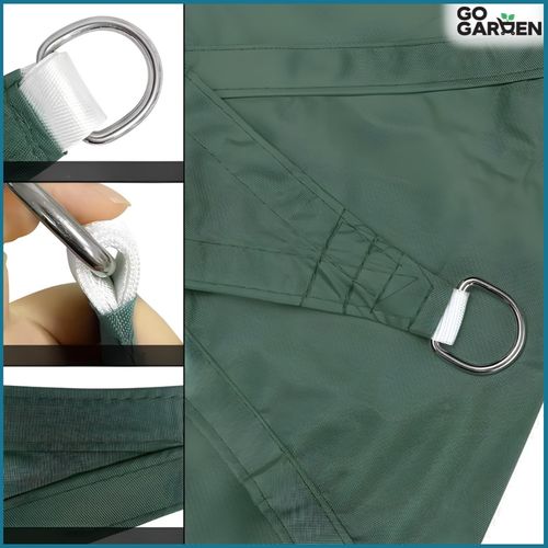 Markiza żagiel osłona przeciwsłoneczna UV ogrodowa taras słońce zielony 4x3 na Arena.pl