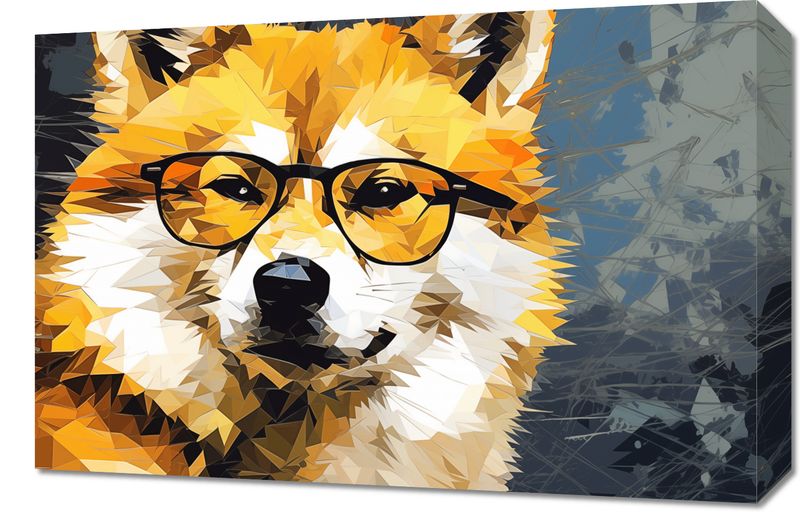 Obraz 60x40cm Intelektualny Psiak zdjęcie 1
