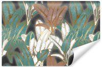 Fototapeta Ścienna Tropikalne LIŚCIE Bananowe Line-art 450cm x 300cm