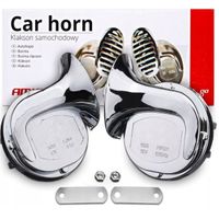 FANFARA KLAKSON SYGNAŁ 12V ŚLIMAK CHROM GŁOŚNY