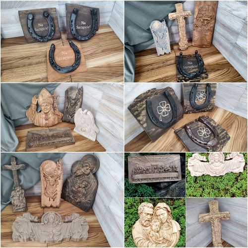 Obraz płaskorzeźba Lis w trawie okrągły drewniany obraz 30 cm na Arena.pl