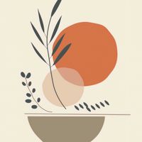 Plakat 20x20cm Ziemia i Rośliny