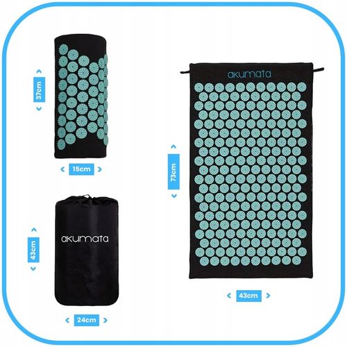 ZESTAW AKUMATA MATA DO AKUPRESURY Z PODUSZKĄ KOLCE na Arena.pl