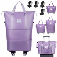 TORBA DUŻA PODRÓŻNA SPORTOWA SKŁADANA ROZKŁADANA NA KÓLKACH SAMOLOTOWA