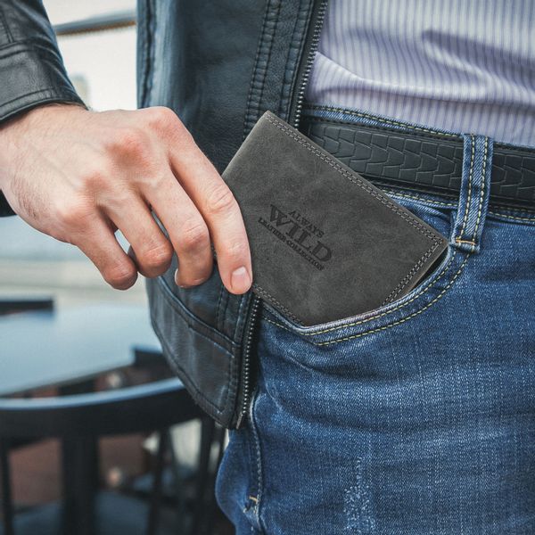 Portfel męski SKÓRZANY Always WILD + GRAWER zdjęcie 5