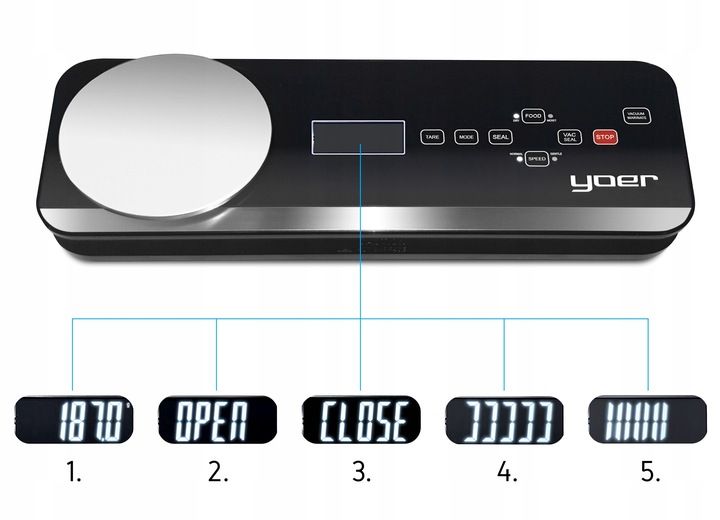 Zgrzewarka próżniowa Pakowarka żywności Yoer AUTOMATYCZNA +Pojemniki +WAGA zdjęcie 11