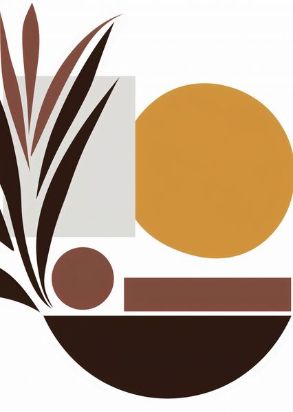 Plakat 67,5x95cm Stylizacja Roślin zdjęcie 1
