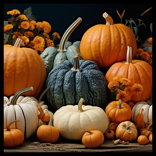 Plakat 60x60cm Jesienne Urodzaje zdjęcie 2