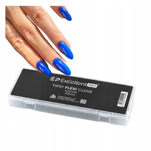 EXCELLENT FLEXI TIPSY TUNELOWE CLEAR ALMOND MIGDAŁ MIĘKKIE POD ŻEL 448 SZT. na Arena.pl