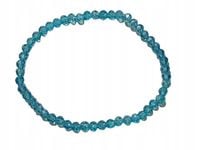 Bransoletka z drobnych fasetowanych koralików w kolorze niebieskim