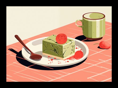 Plakat 18x13cm Deser Matcha na Arena.pl