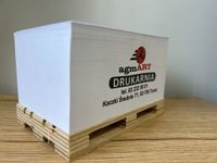 MINIPALETA KARTECZKI do notatek PALETA z nadrukiem UV TWOIM LOGO GRAFIKĄ