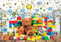 FOTOTAPETA dla dzieci misie pluszaki na wymiar FLI