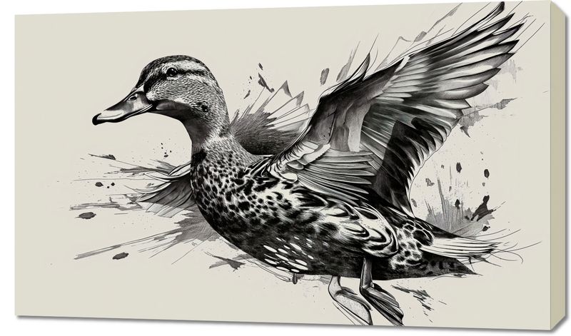Obraz 100x60cm Gracja Kaczki w Locie zdjęcie 1
