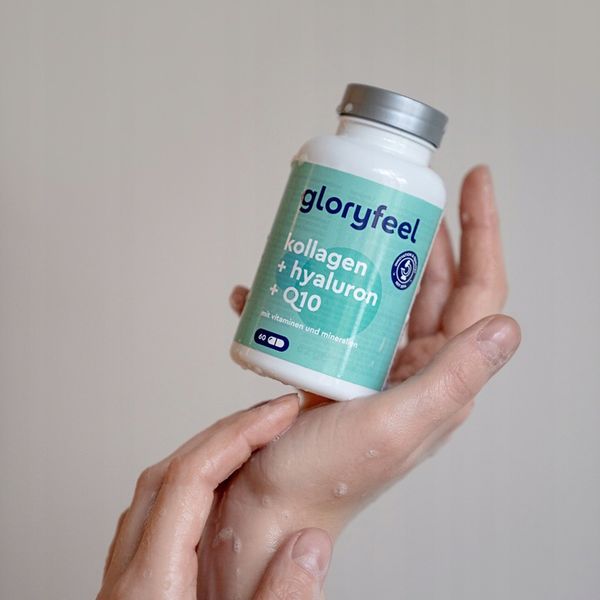 KOLAGEN RYBI + KOENZYM Q10 + KWAS HIALURONOWY skóra włosy 60 kaps gloryfeel zdjęcie 5