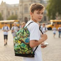 Plecak Worek Wodoodporny dla Chłopca - Diznozaury