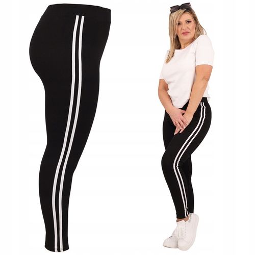 LEGINSY BAWEŁNIANE ELASTYCZNE SPORTOWE WYSZCZUPLAJĄCE DUŻE ROZMIARY na Arena.pl