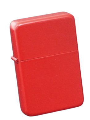 Czerwona Zapalniczka Benzynowa bez Wzorów w Jednolitym Kolorze Gentelo na Arena.pl