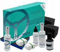 Zestaw do renowacji czarnych skórzanych kierownic