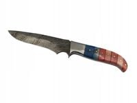 Nóż myśliwski SURVIVAL ZE stalI DAMASCEŃSKIEJ 27,5CM + ETUI