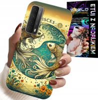 ETUI DO HUAWEI P SMART 2021 - ZNAK ZODIAKU, RYBA ASTRONOMIA + FOLIA