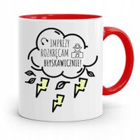 Dla Dja Muzyka Kubek Czerwony Imprezy Rozkręcam Z Nadrukiem Ze Zdjęciem