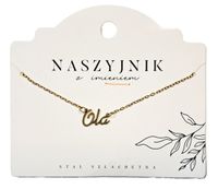 Naszyjnik z imieniem Ola
