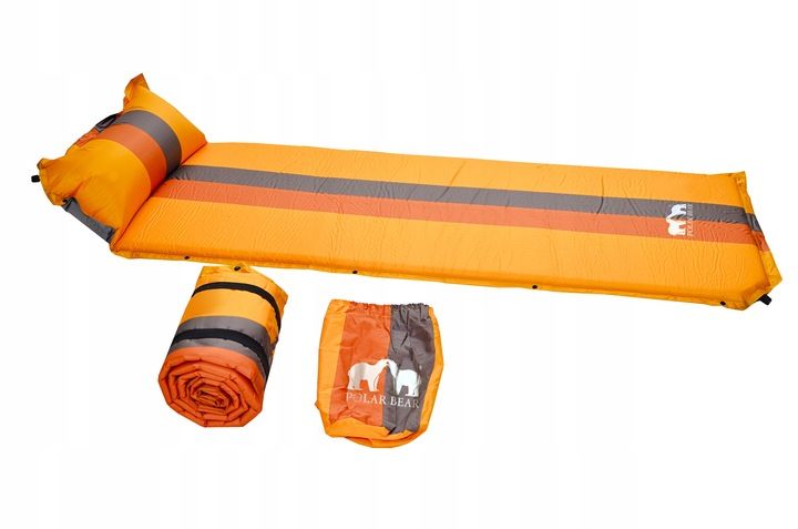 MATA SAMOPOMPUJĄCA Z PODUSZKĄ MATERAC karimata kempingowa POD NAMIOT BIWAK zdjęcie 4