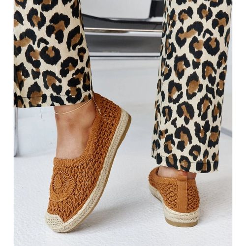 Brązowe haftowane espadryle r.38 na Arena.pl