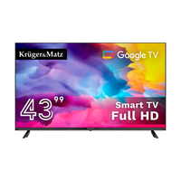 Telewizor Kruger&Matz 43" FHD Google TV,  DVB-T2/S2/T/C   H.265 HEVC