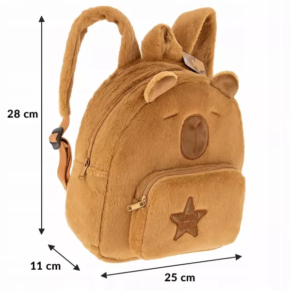 Plecak szkolny brązowy zdjęcie 3