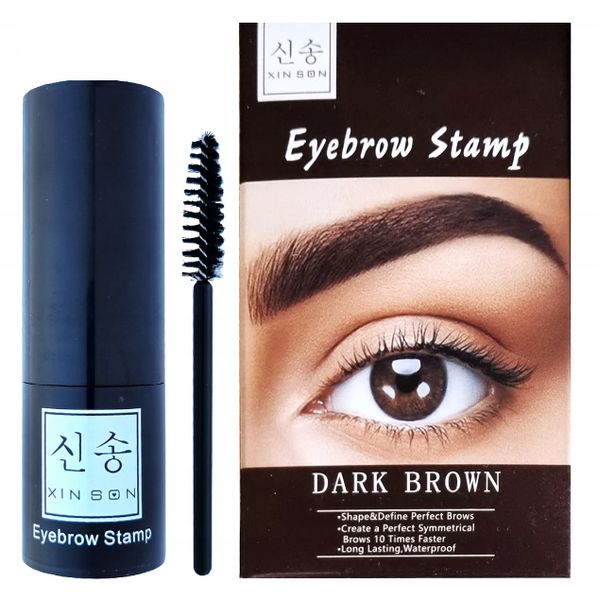 Zestaw do modelowania brwi - Eyebrow Stamp D Brown zdjęcie 1
