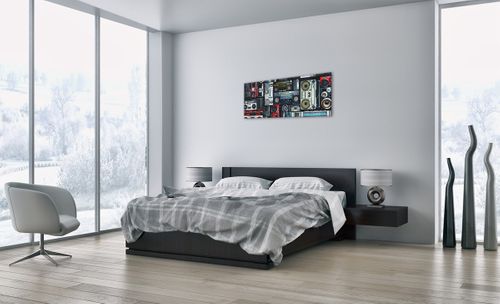 Obraz Na Płótnie - Technika Magnetofon - 100X40 Cm - Ab100X40-3875 na Arena.pl