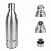 BUTELKA Termiczna NOWOCZESNA SATYNOWA STALOWA Starke Pro 1000 ml
