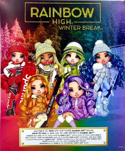 Lalka Mga Rainbow High Winter Break zimowa z deską Skyler Bradshow niebiesk na Arena.pl