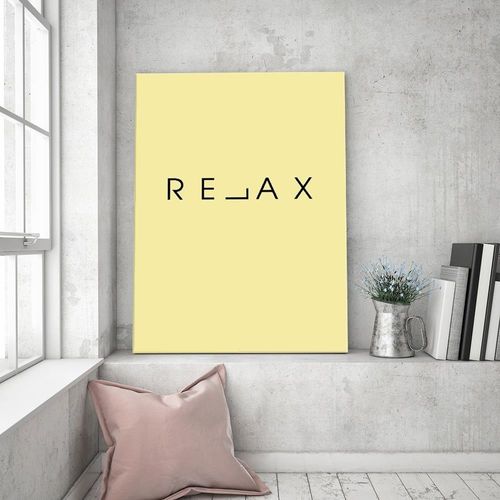Obraz na płótnie – Canvas, napis relax 80x120 na Arena.pl